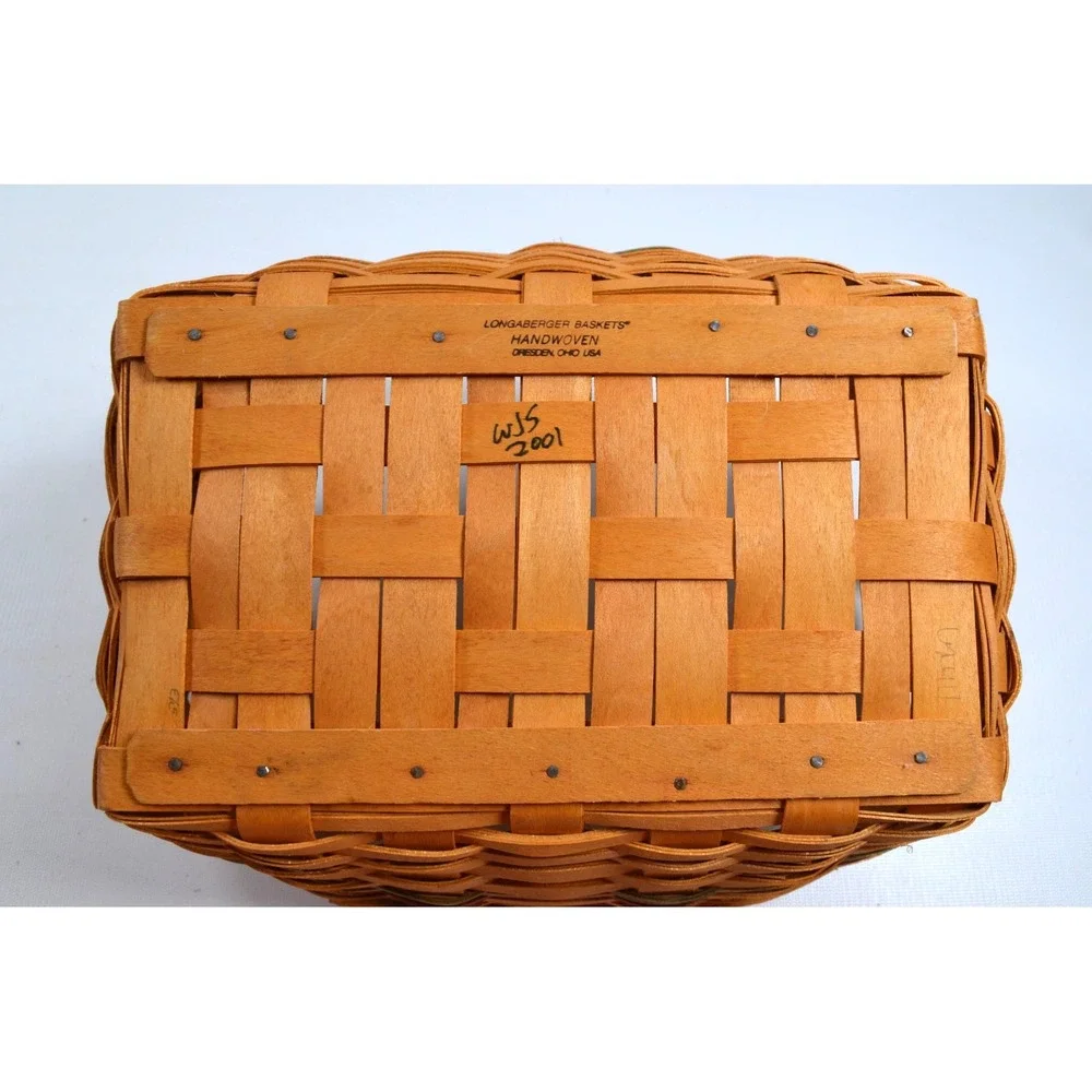 2001 Longaberger Small Autumn Reflections Daily Blessings Basket 12.5
